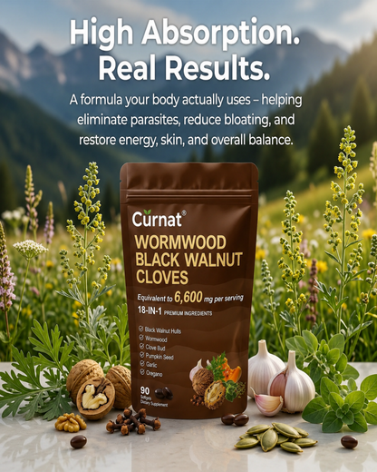 Eliminate hidden parasites and larvae in just 14 days with a powerful blend of wormwood, black walnut and clove.