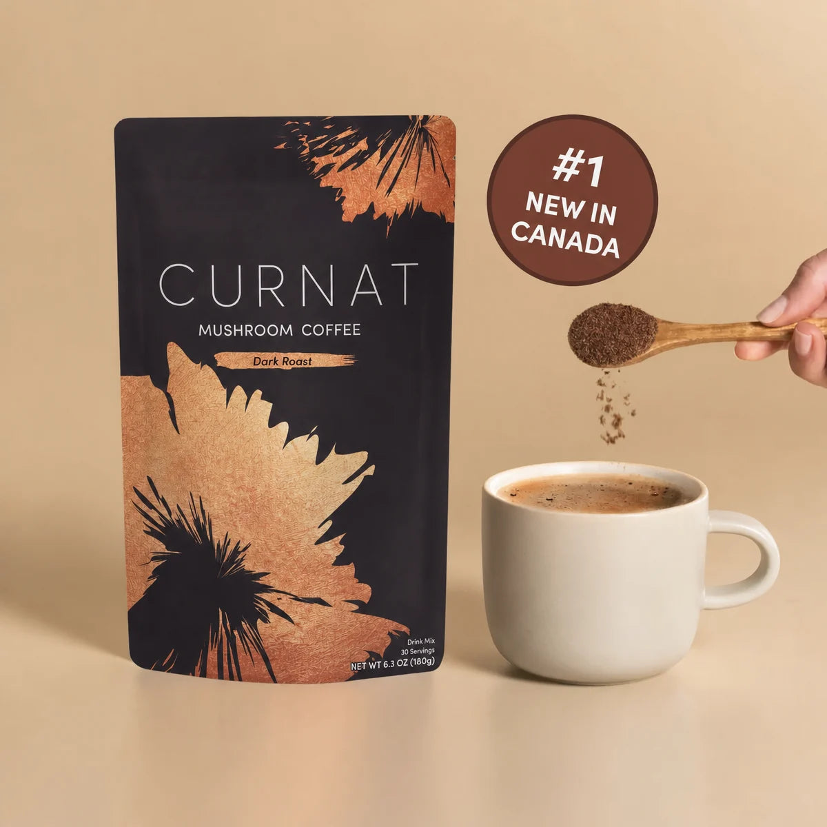 CURNAT Mushroom Coffee Dark Roast